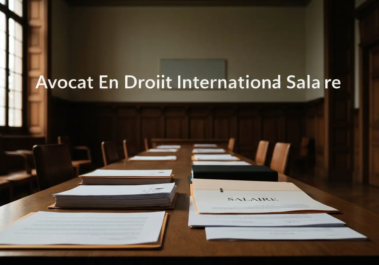 Avocat en droit international salaire : guide 2026 et perspectives