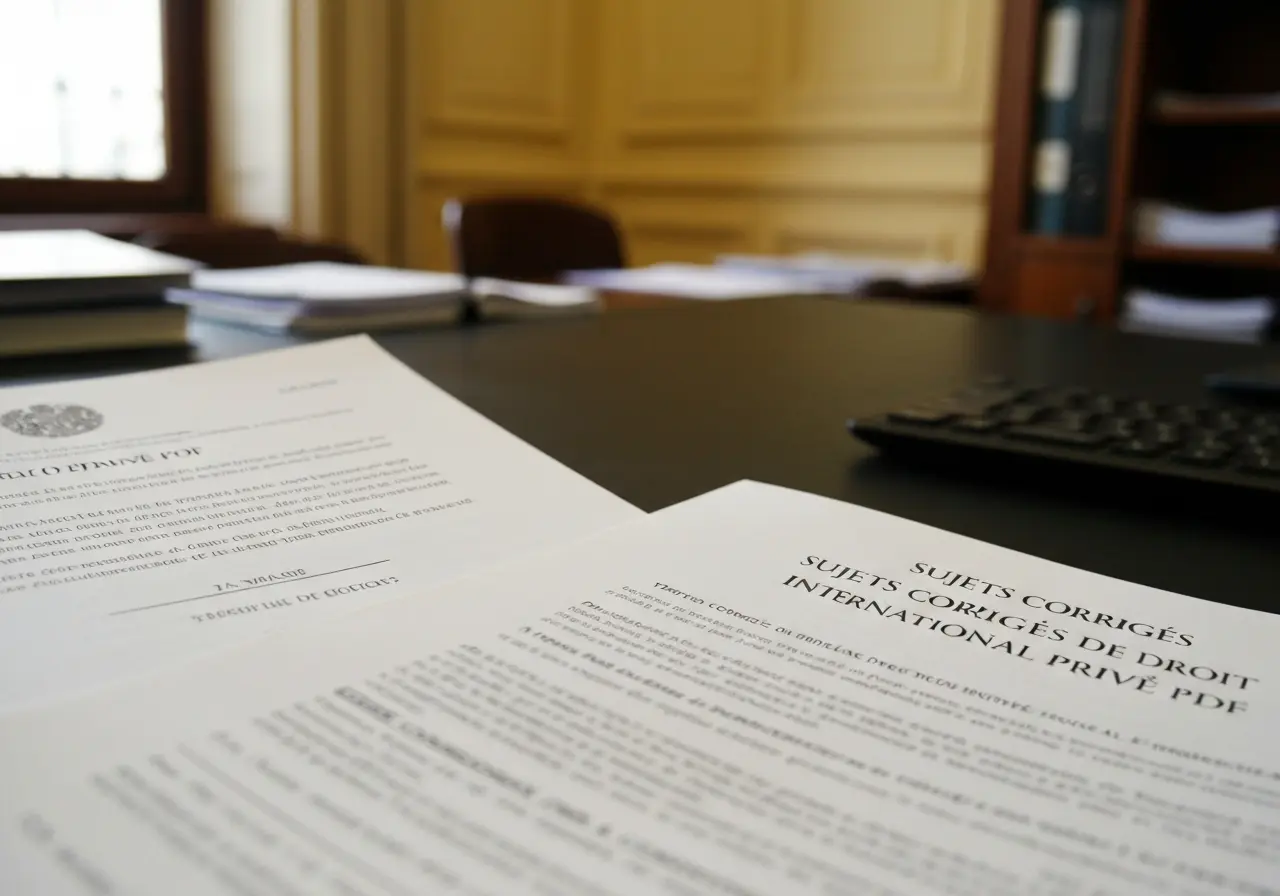 Sujets Corrigés de Droit International Privé PDF : Guide Complet 2026